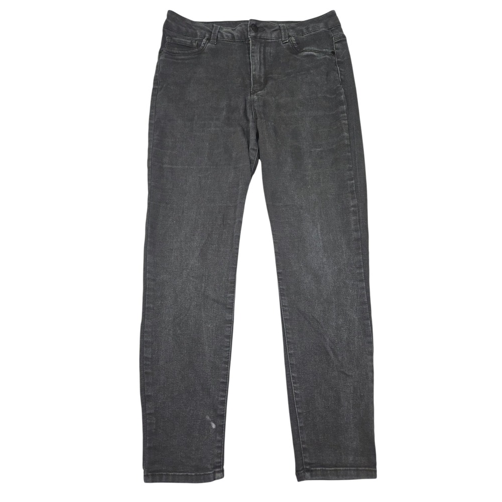 d.jeans Skinny Denim Pants Faded Black Stretch Sz 12